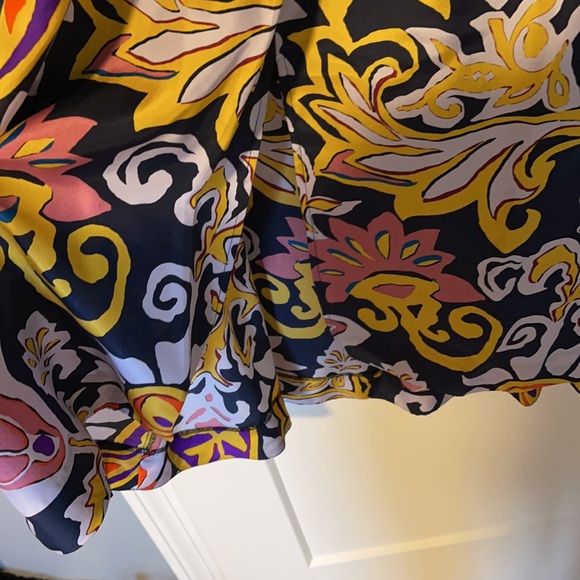 JCrew Paisley Sarong Silk Dress Multi 0 - Picture 2 of 5
